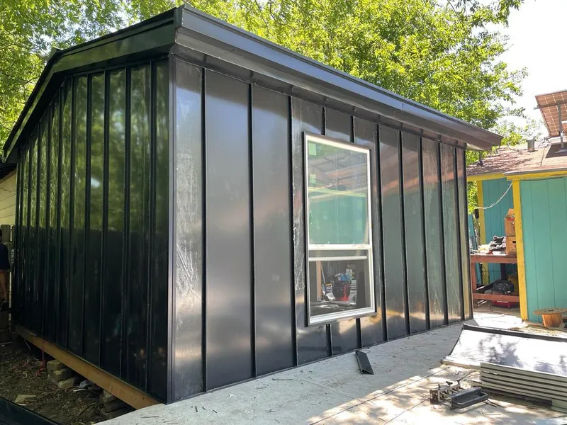 Black standing seam metal wall panels for Roof Inspection in Ridgefield Park village