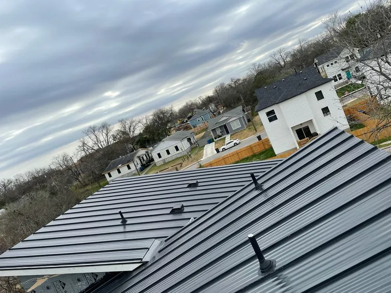 Standing seam metal roof panels with vents for Skylight Repair in Ridgefield Park village